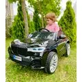 BMW X8 Black - ელექტრო მანქანა კაუჩუკის საბურავებით და ტყავის სავარძლით