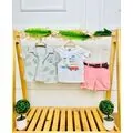 Caramell 3 In 1 Set Smile And Be Happy Green საბავშვო ტანსაცმლის ნაკრები