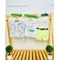 Caramell 3 In 1 Set Smile And Be Happy Blue საბავშვო ტანსაცმლის ნაკრები