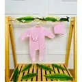 Grand Baby Romper Sleepy Fox Pink ჩვილის რომპერი