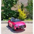 Mercedes Benz AMG HL289 Pink - ელექტრო მანქანა ტყავის სავარძლით