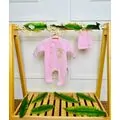 Grand Baby Romper Huggy Bear Pink ჩვილის რომპერი