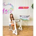 Toy Zest Piano With Chair White - სათამაშო პიანინო სკამით