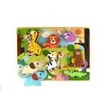 Tooky Toy TH633 Chunky puzzle - სათამაშო ცხოველების პაზლი