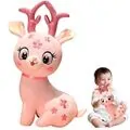 Fluffy Deer Pink - რბილი სათამაშო ირემი