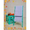 Knitted Baby Blanket Blue - ჩვილის პლედი