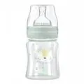KikkaBoo Glass Feeding Bottle Jungle King Mint 120 ml ახალშობილის ბოთლი