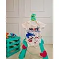 Bebio Bodysuit Shark White - ჩვილის ბოდე