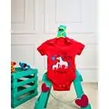 Bebio Bodysuit My Mom Is Magical Red - ჩვილის ბოდე