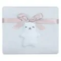 KikkaBoo Knitted cotton blanket Bear with me Blue ახალშობილის პლედი