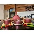 Granite Cooking Set Red  გრანიტის ქვაბების კომპლექტი