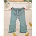 Lovely Knitted Trousers Green - საბავშვო ნაქსოვი შარვალი