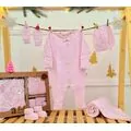 Cute Knitted Clothes Set Pink - საბავშვო ტანსაცმლის ნაკრები