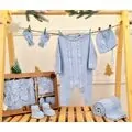 Beautiful Knitted Clothes Set Blue - საბავშვო ტანსაცმლის ნაკრები