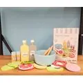Wooden salad set -ხის სათამაშო აქსესუარები ხილით