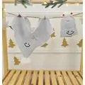 Smile Hat and Scarf Set Mint - ახალშობილის ქუდი და კაშნე