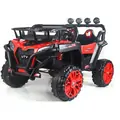 Polaris Off-Road Jeep Red  - ელექტრო მანქანა კაუჩუკის საბურავებით