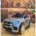 BMW X7 Jeep Painting Silver  - ელექტრო მანქანა ტყავის სავარძლით და კაუჩუკის საბურავებით