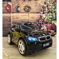 BMW Electric Car Painting Black - ელექტრო მანქანა ტყავის სავარძლით და კაუჩუკის საბურავებით