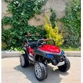 Buggy Explorer Jeep Painting Red - ელექტრო მანქანა კაუჩუკის საბურავებით