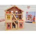 Wooden Doll House With Accsesoriess  - ხის თოჯინის სახლი ავეჯით