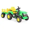 Moni Tractor With Trailer Rancher Green - სათამაშო ელექტრო ტრაქტორი მისაბმელით