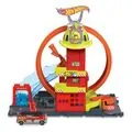 Hot Wheels City Mega Looping Fire Station საბავშვო სათამაშო ტრასა