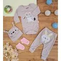Baby Cute Rabbits Clothes Set საბავშვო ტანსაცმლის ნაკრები