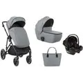 Kikkaboo Stroller 4in1 Thea Grey საბავშვო ტრანსფორმერი ეტლის კომპლექტი