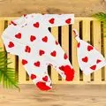 Baby Romper Red Hearts რომპერი