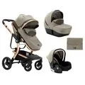 KikkaBoo Irene Beige 4in1 საბავშვო ეტლის კომპლექტი