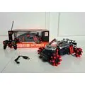 One-button three-door traverse explosion wheel spray remote control car FN632HB-6 საბავშვო დისტანციური მანქანა ნამდვილი ბოლის ეფექტით