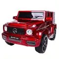 Mercedes Benz G63 AMG Painted Red - ელექტრო მანქანა კაუჩუკის საბურავებით