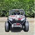 Buggy Jeep Painted White - ელექტრო მანქანა კაუჩუკის საბურავებით