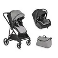 Moni 3 In 1 Set Marbella Grey საბავშვო ტრანსფორმერი ეტლის კომპლექტი