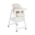 Moni High Chair With A Gift Lindo White - საკვები სკამ-მაგიდა საჩუქრით