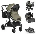 Moni 3 In 1 Set Kali Olive Green საბავშვო ტრანსფორმერი ეტლის კომპლექტი