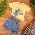 Space Dino 2 In 1 Set Beige საბავშვო ორეული