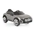 Moni Audi RS e-tron 717 Grey Painting ელექტრო მანქანა კაუჩუკის საბურავებით და ტყავის სავარძლით