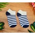 Baby Socks With Blue Stripes საბავშვო წინდები