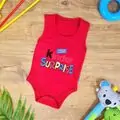 Bodysuit Kinder Surprise Red ჩვილის ბოდე