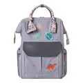 KikkaBoo Mama bag Myla Grey დედის ჩანთა