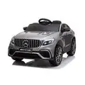 Moni Bo Mercedes GLC63S Amg Silver ელექტრო მანქანა კაუჩუკის საბურავებით და ტყავის სავარძლით