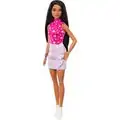 Barbie Doll Fashionista With Black Straight Hair - ბარბის თოჯინა