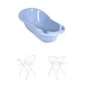 Cangaroo Bathtub Bear 2138 Blue With Stand Aqua ჩვილის აბაზანა სადგამით და საშრობით