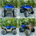 Mini Mitsubishi Jeep Blue - ელექტრო მანქანა კაუჩუკის საბურავებით
