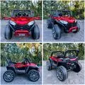 Electric Car Painting Red  - ელექტრო მანქანა კაუჩუკის საბურავებით