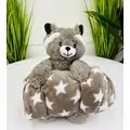 Koopman Fluffy Raccoon And Blanket - რბილი სათამაშო ენოტი და პლედი