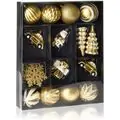 Christmas Hanging Decoration Set Gold 20pcs 8cm  ნაძვის ხის სათამაშოები