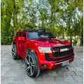 Toyota Jeep Electric Car Painted Red - ელექტრო მანქანა კაუჩუკის საბურავებით